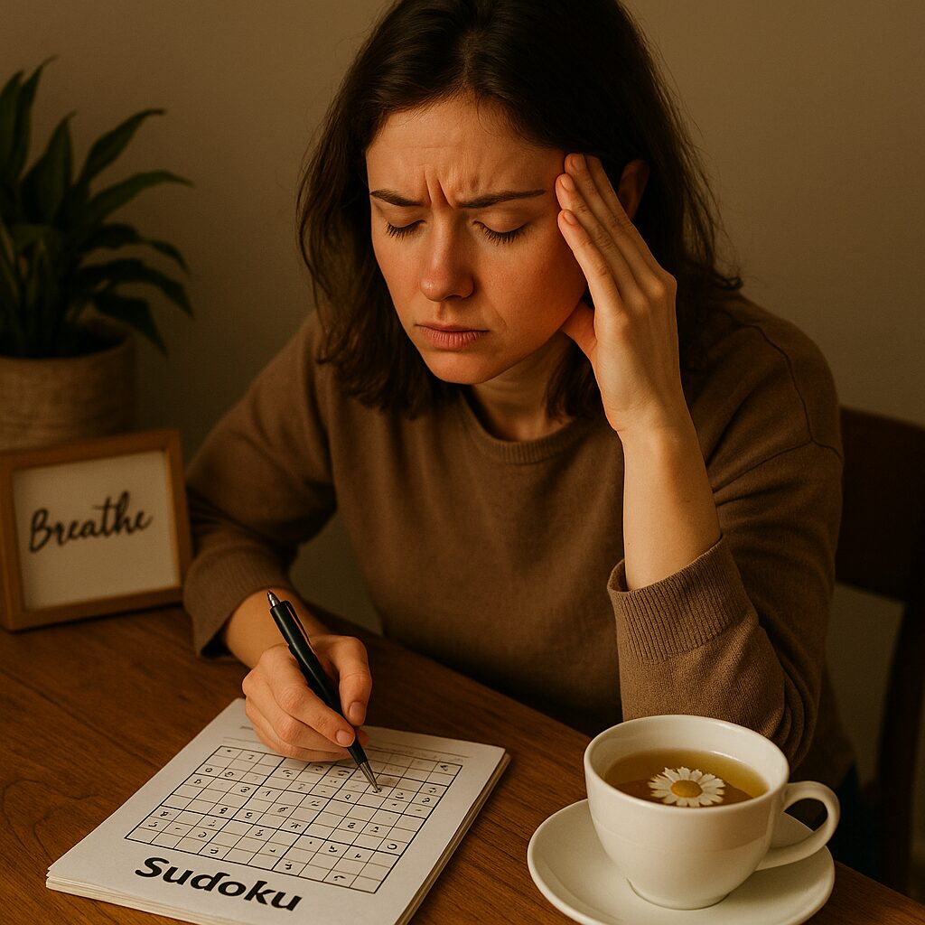 Health Benefits of playing Sudoku Acts as a Natural Stress Reliever and Mindfulness Exercise