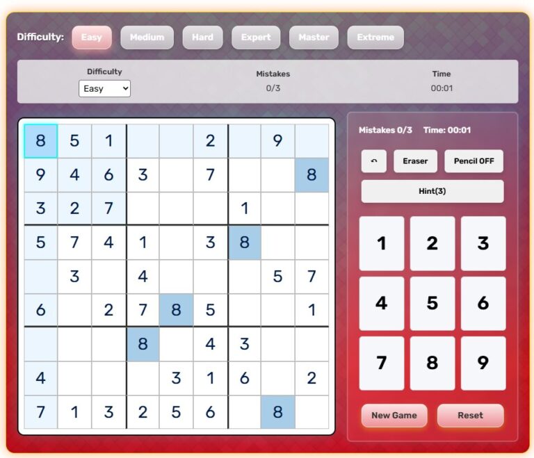 Sudoku Contact & Feedback Page