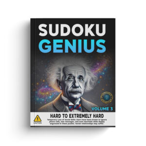 Sudoku Genius VOLUME 3 - PAPERBACK Puzzle Book English US - REV 1