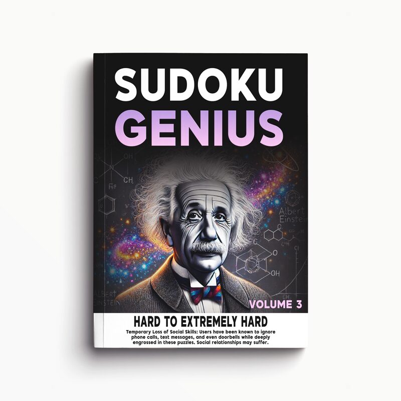 Sudoku genius volume 2 extremely difficult puzzle book sudoku 4 adults