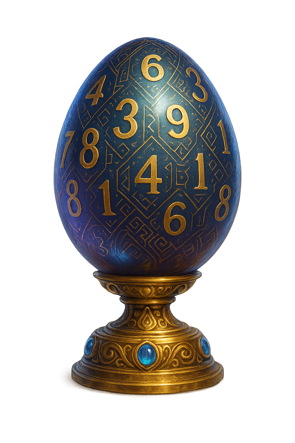 Shiny digital Golden Egg trophy symbolizing a full month of completed Sudoku puzzles.