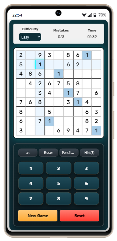 How to play Sudoku Mobile Friendly